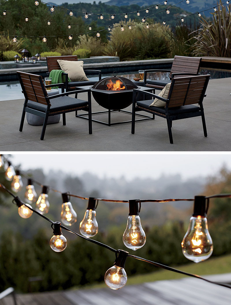 String lights are an easy and fairly low budget way to add light to your backyard or garden. Simply string them up, plug them in, and you’re ready for a cozy night outside, it is inexpensive and beautiful idea to light up your propriety